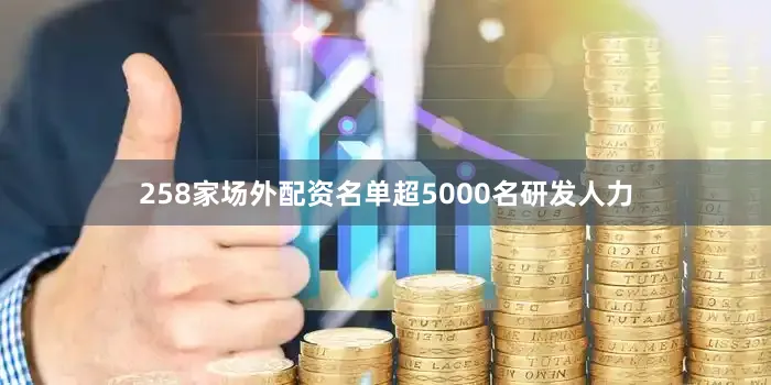 258家场外配资名单超5000名研发人力